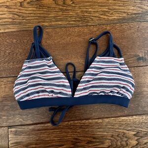 Xhilaration Red White & Blue Bikini Top Size M